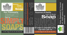 将图片加载到图库查看器,Rosemary and Nettle Shampoo bar