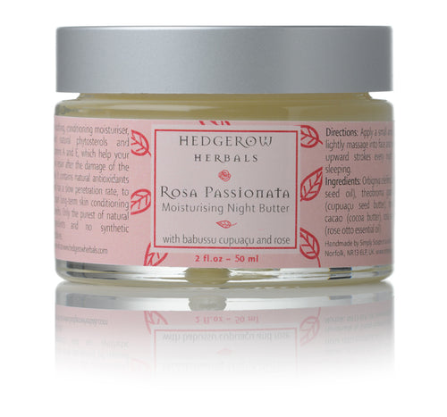 Rosa night butter in 50 ml jar