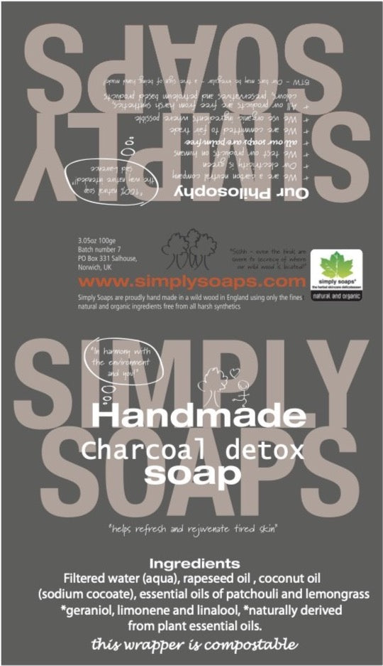 charcoal detox natural organic soap
